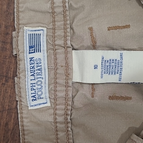Ralph Lauren Polo Jeans Skirt Women's sz 10 Tan Cargo Mini Skirt - Picture 5 of 9
